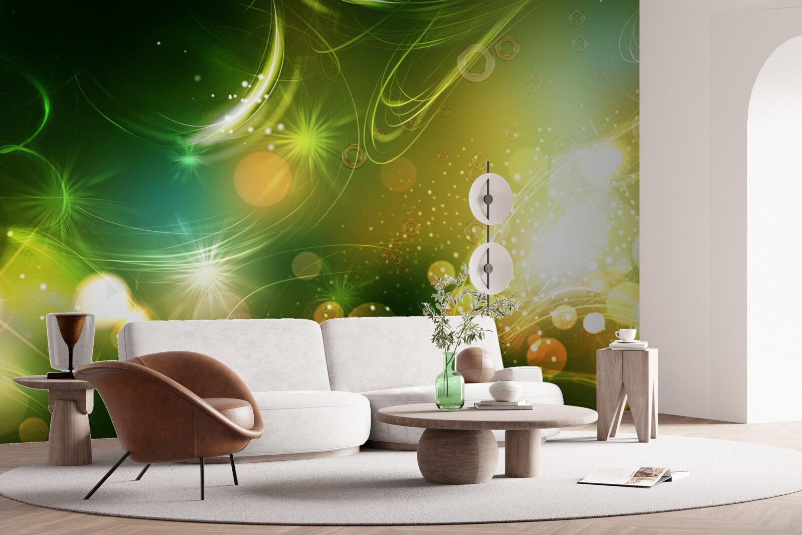 Fotobehang sterrenstelsels en planeten