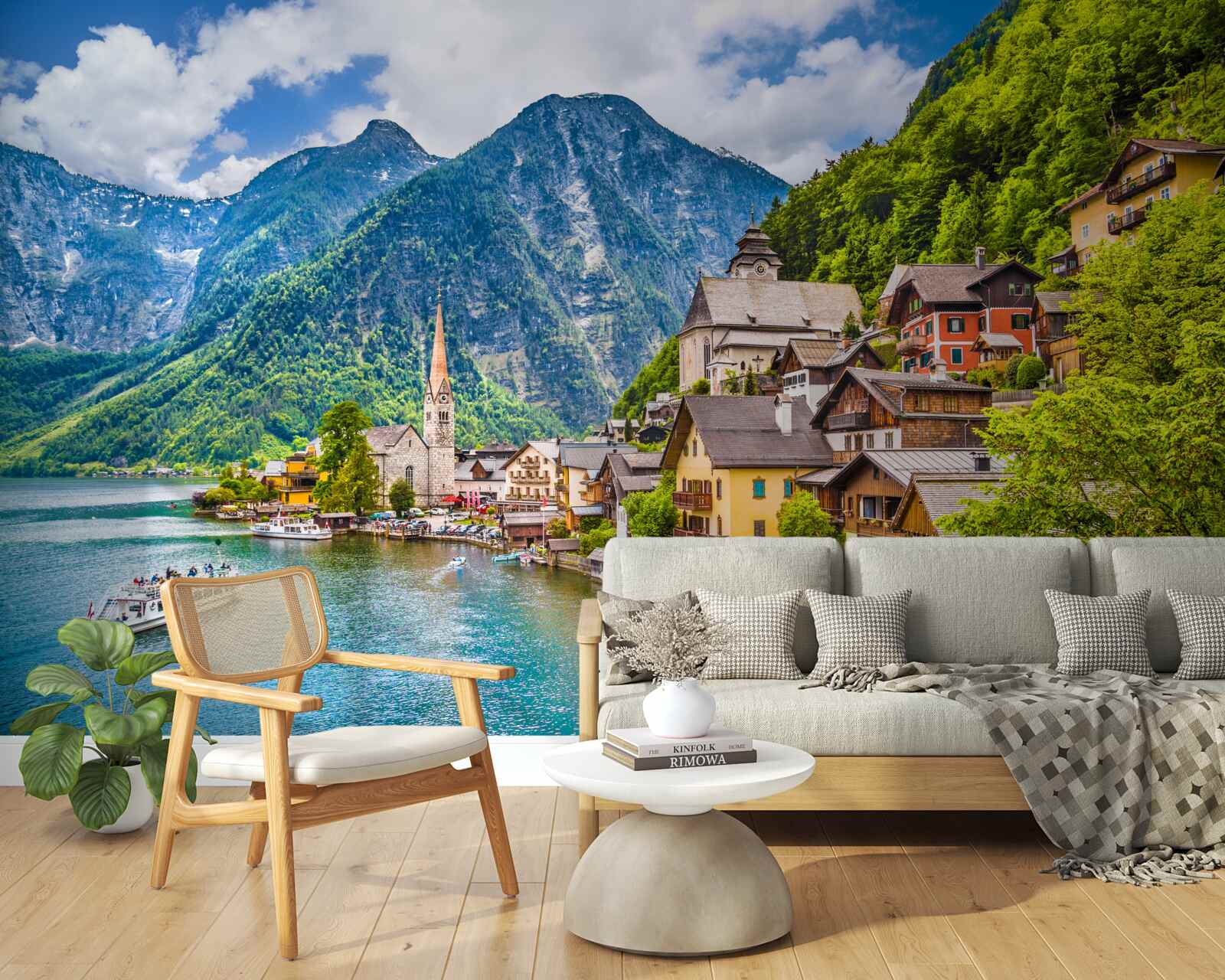 Fotobehang verbazingwekkend hallstatt in oostenrijk
