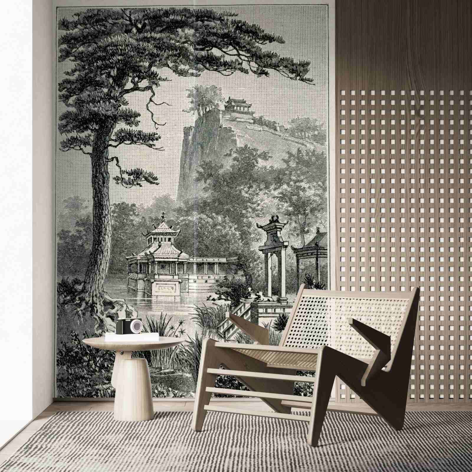 Fotobehang oud chinees park