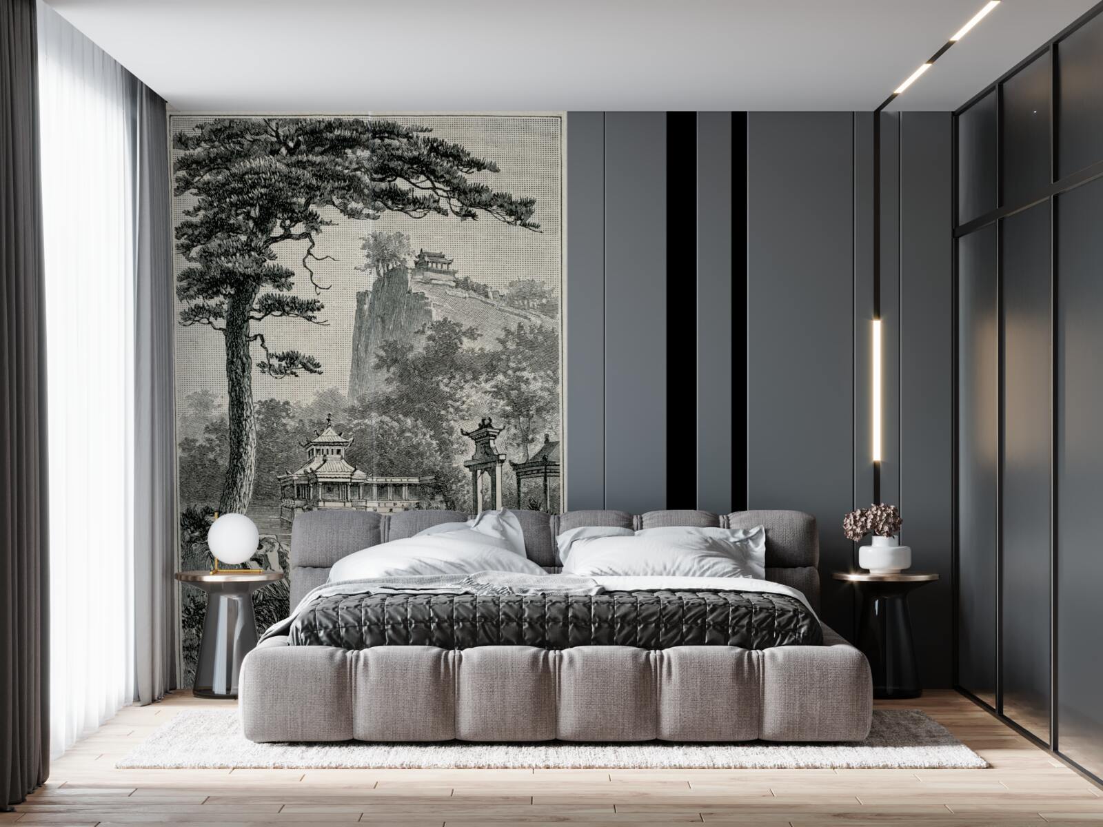 Fotobehang oud chinees park