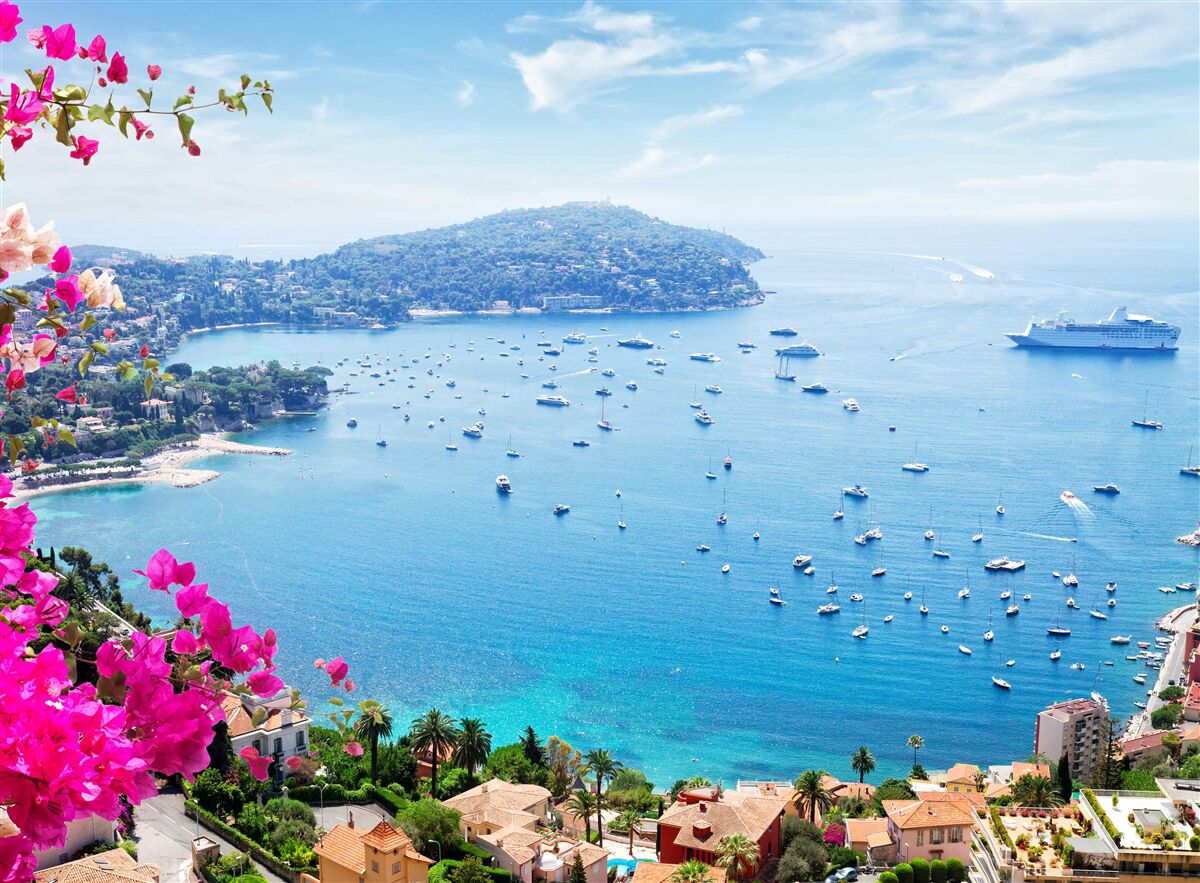 Fotobehang dok bij de saffierkust