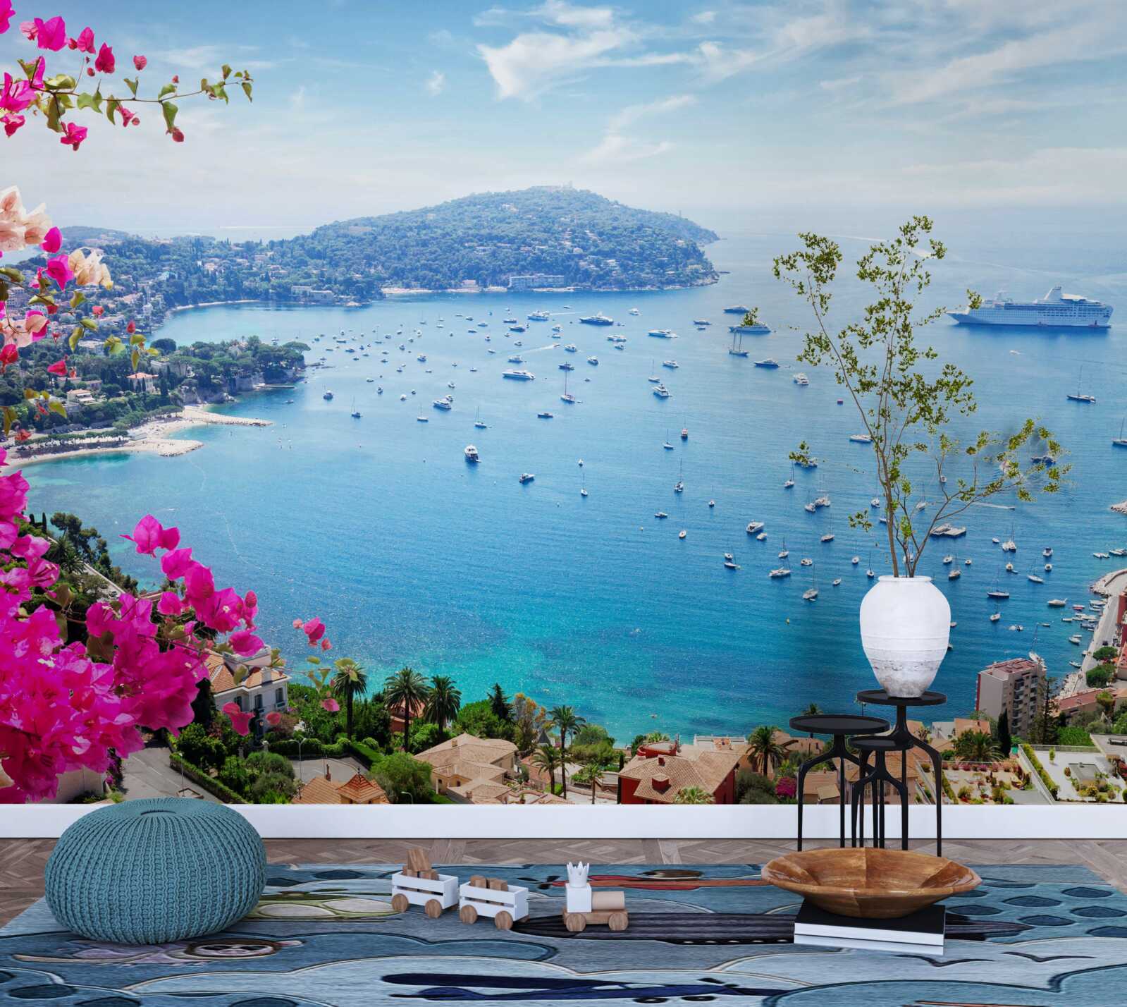 Fotobehang dok bij de saffierkust