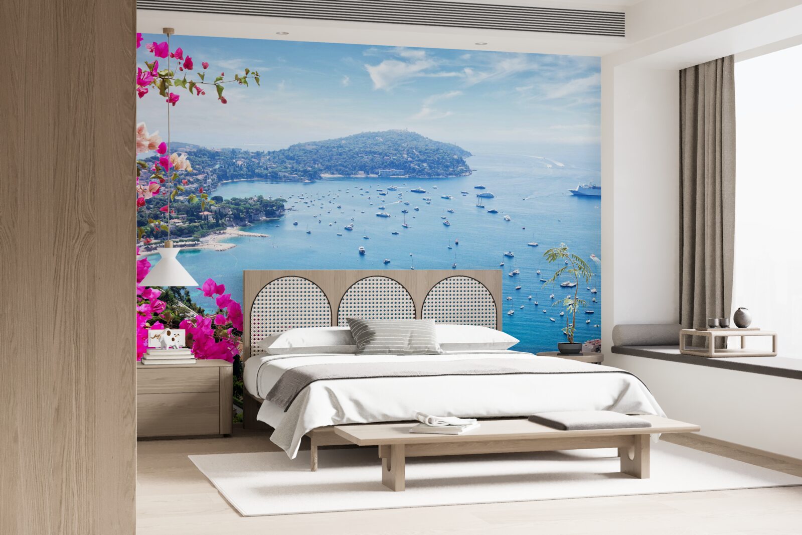 Fotobehang dok bij de saffierkust