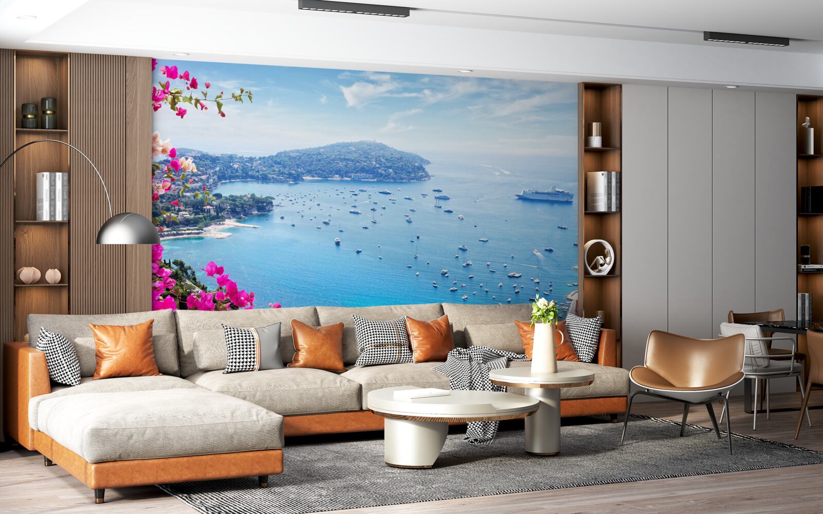 Fotobehang dok bij de saffierkust