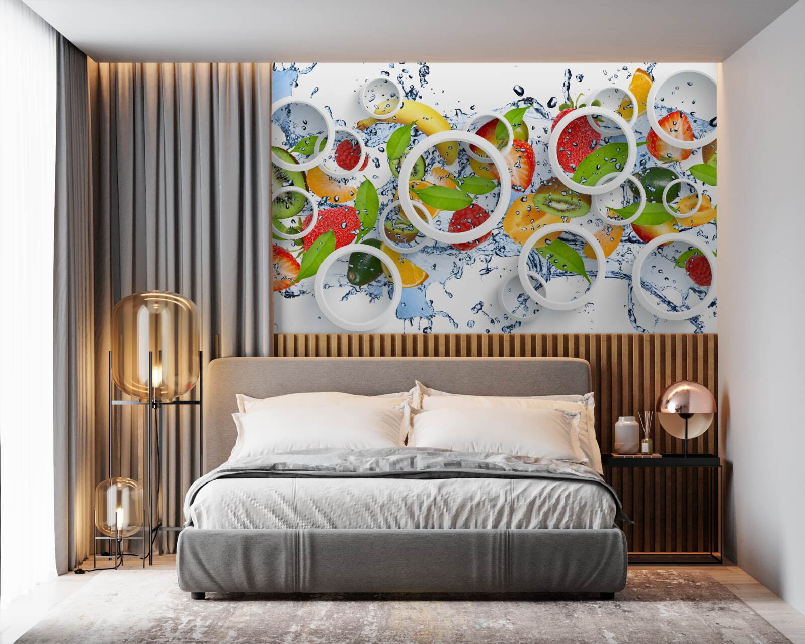 Fotobehang Vlekken en fruit