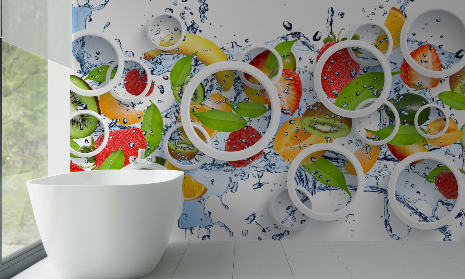 Fotobehang Vlekken en fruit