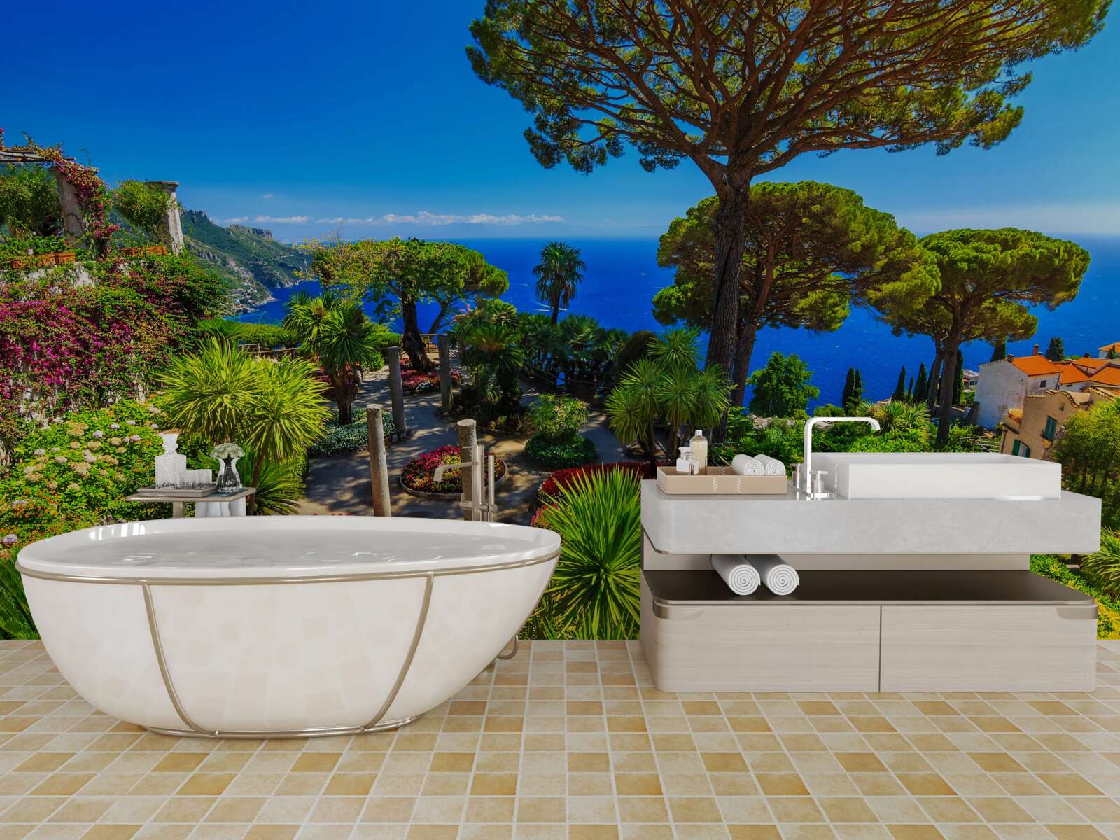 Fotobehang charmante villa rufolo