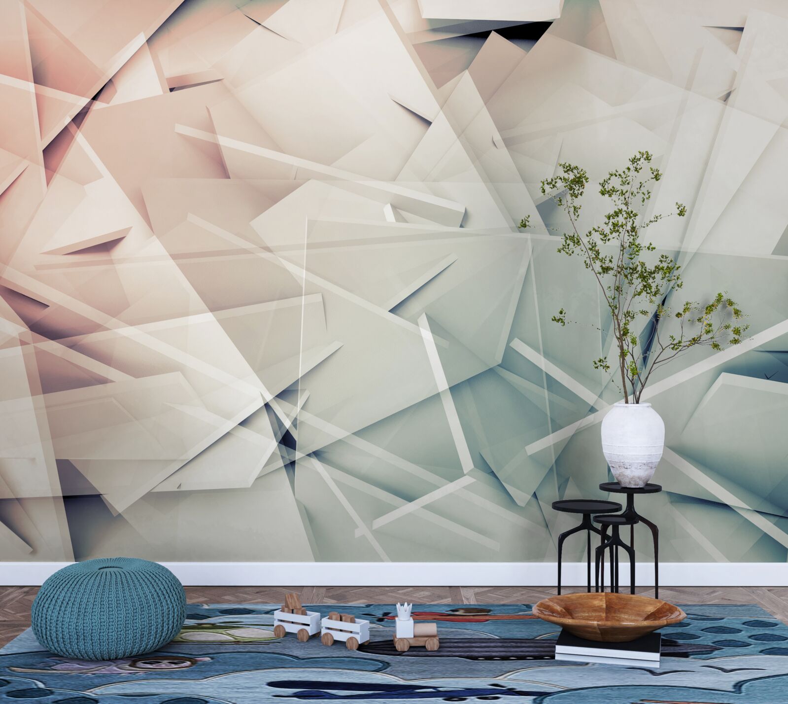 Fotobehang glasscherven van hagel