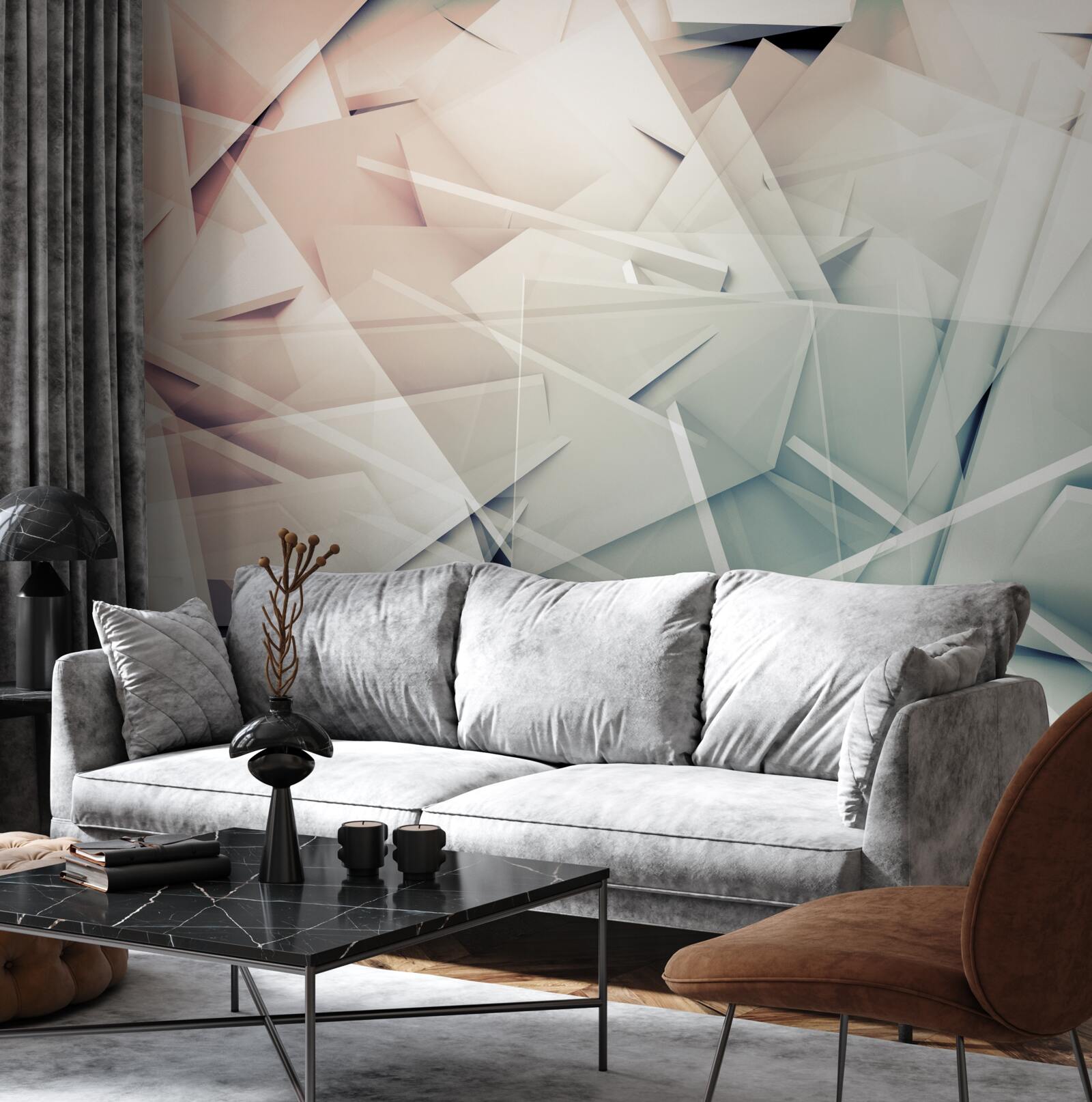 Fotobehang glasscherven van hagel