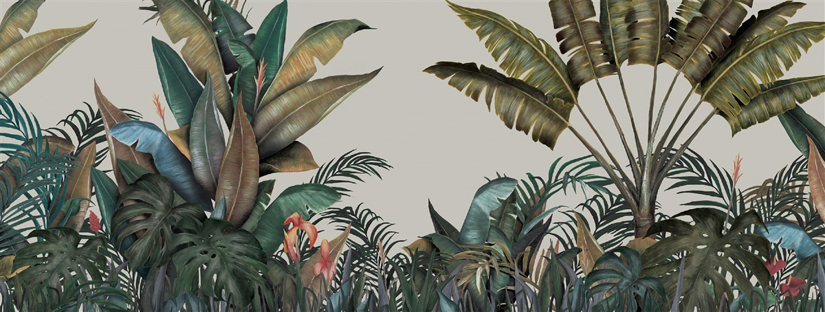 Fotobehang varen in een stortbui