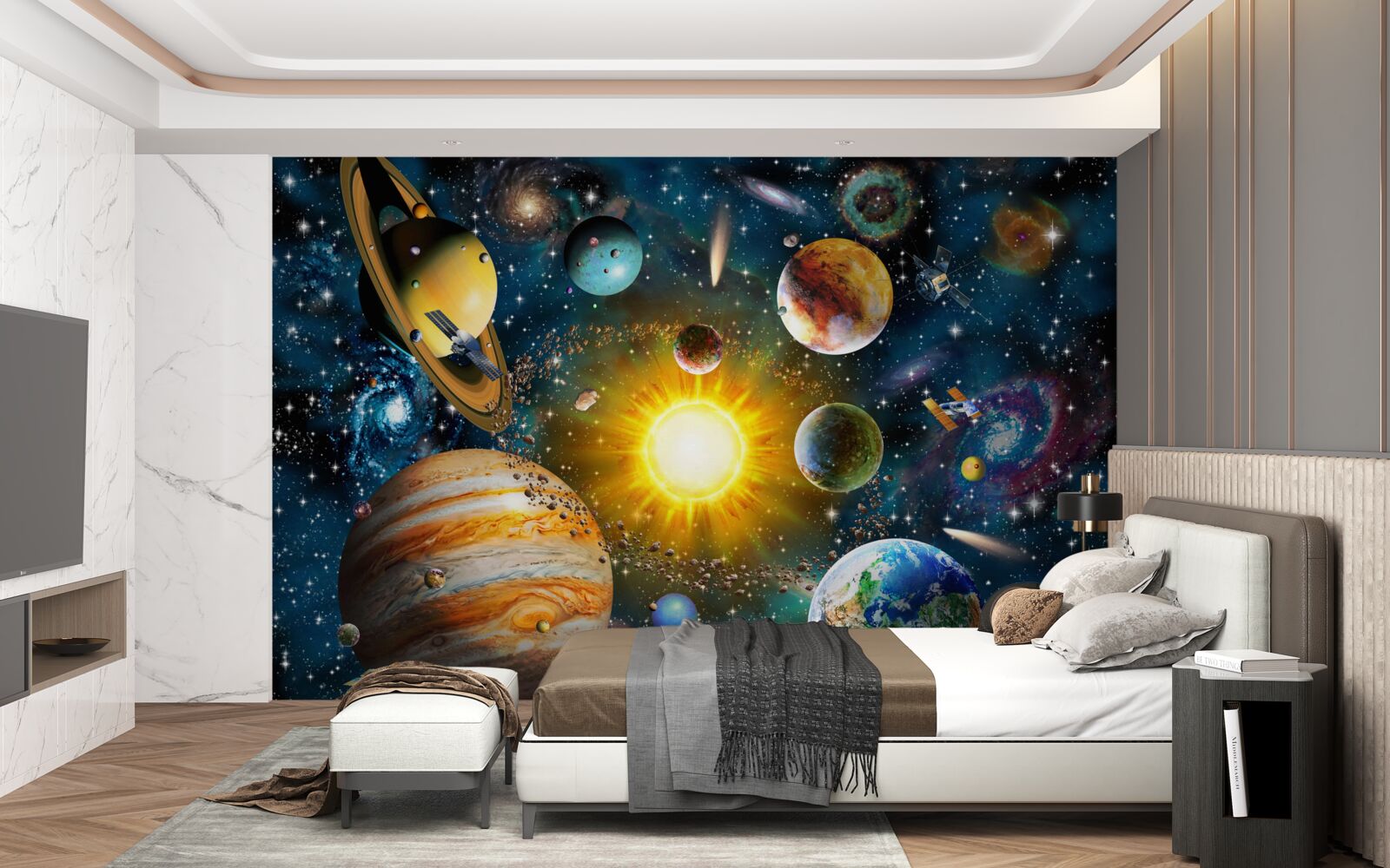 Fotobehang esthetiek van verschillende werelden