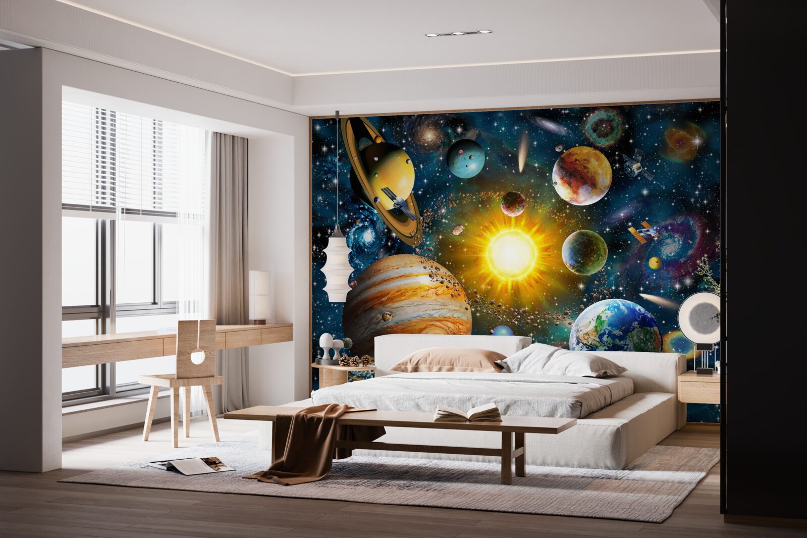 Fotobehang esthetiek van verschillende werelden