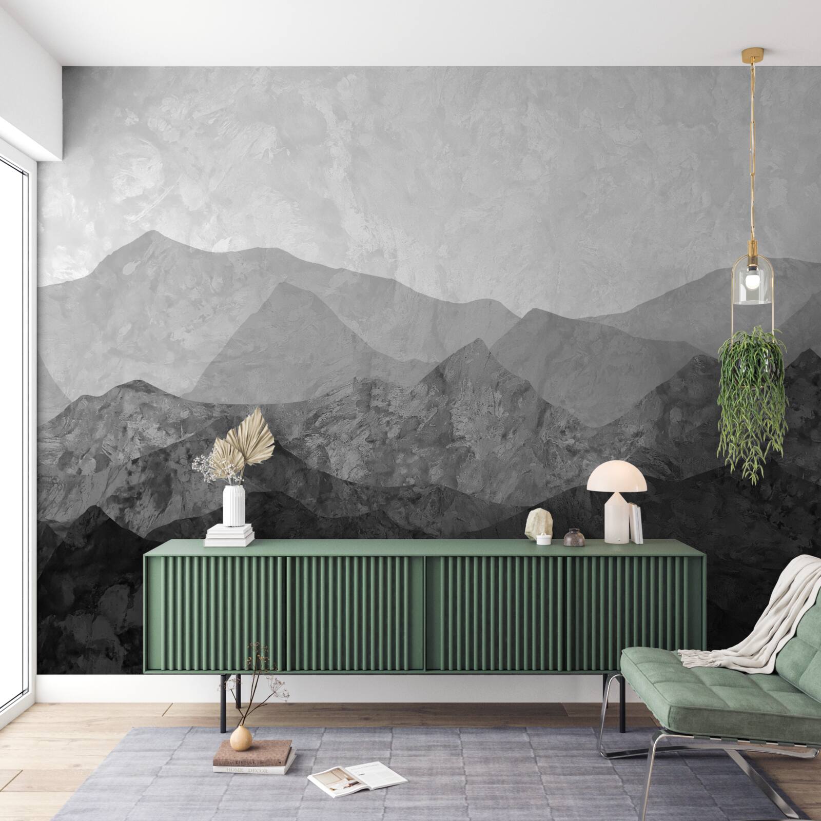 Fotobehang majestueuze bergketens