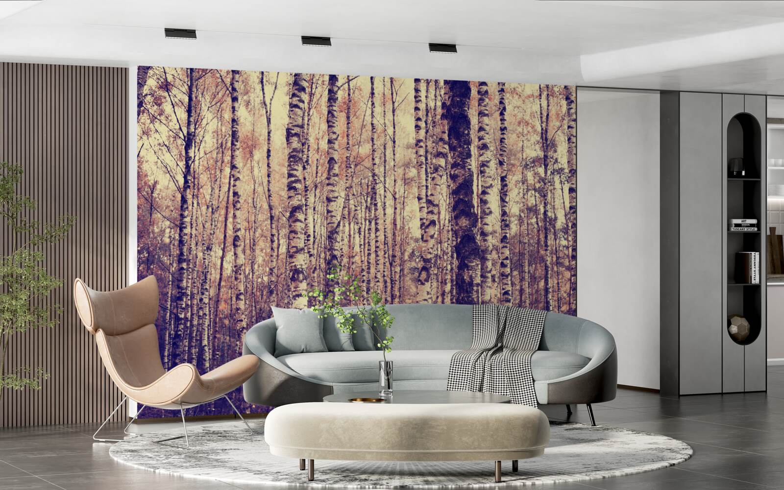 Fotobehang elegant berkenbos