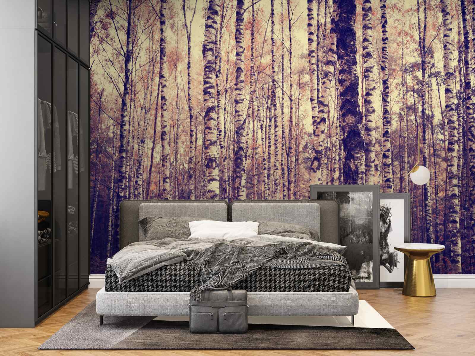 Fotobehang elegant berkenbos