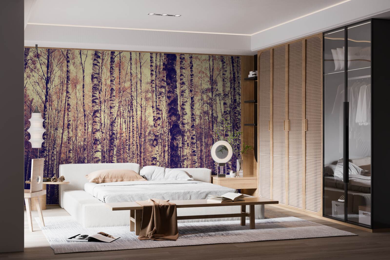 Fotobehang elegant berkenbos