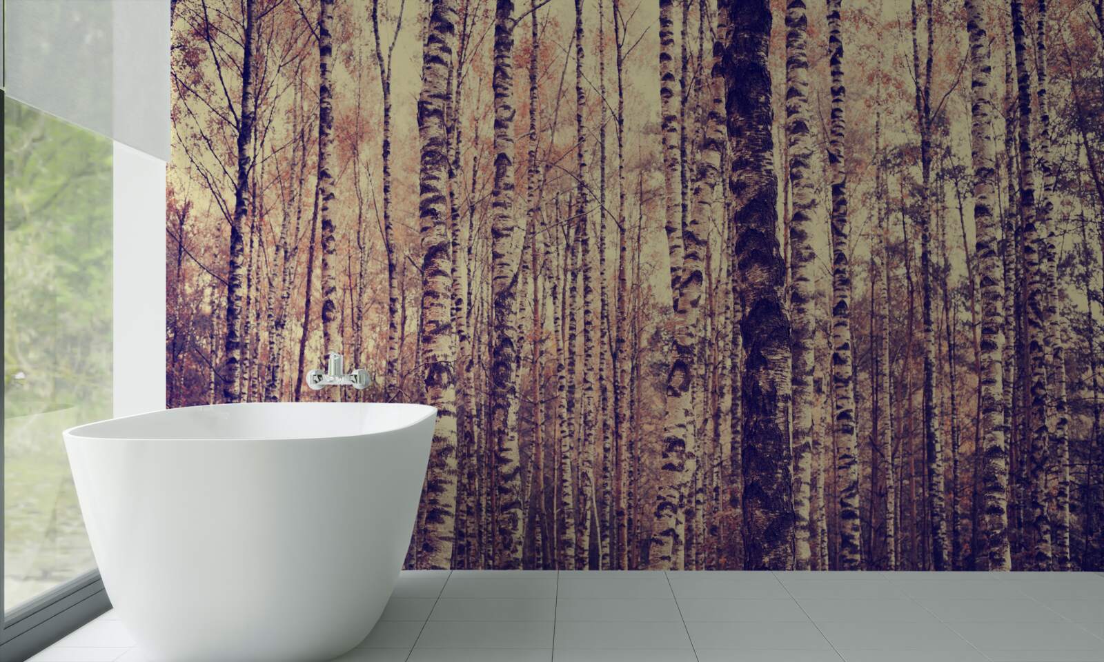 Fotobehang elegant berkenbos