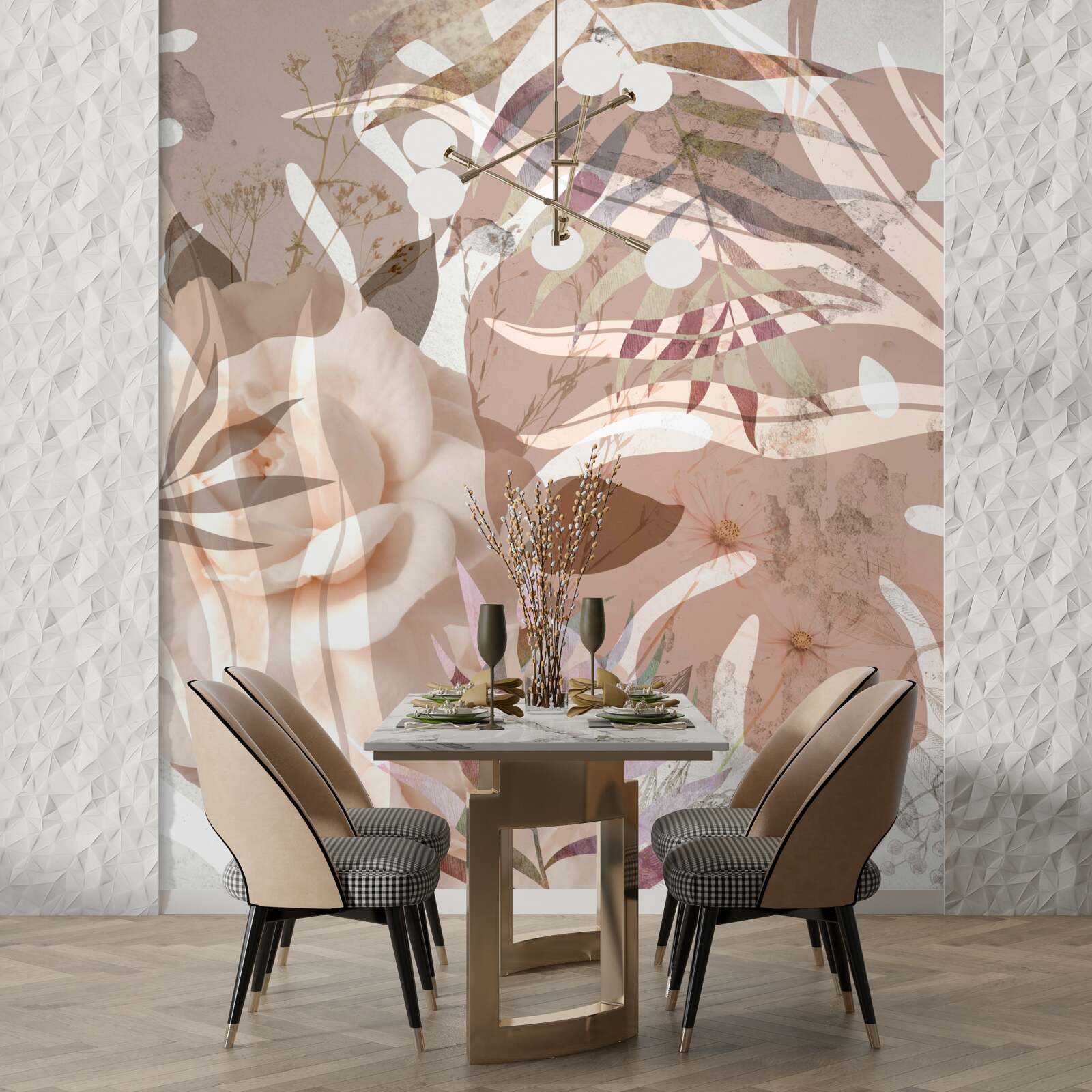 Fotobehang diversiteit van tropisch gebladerte