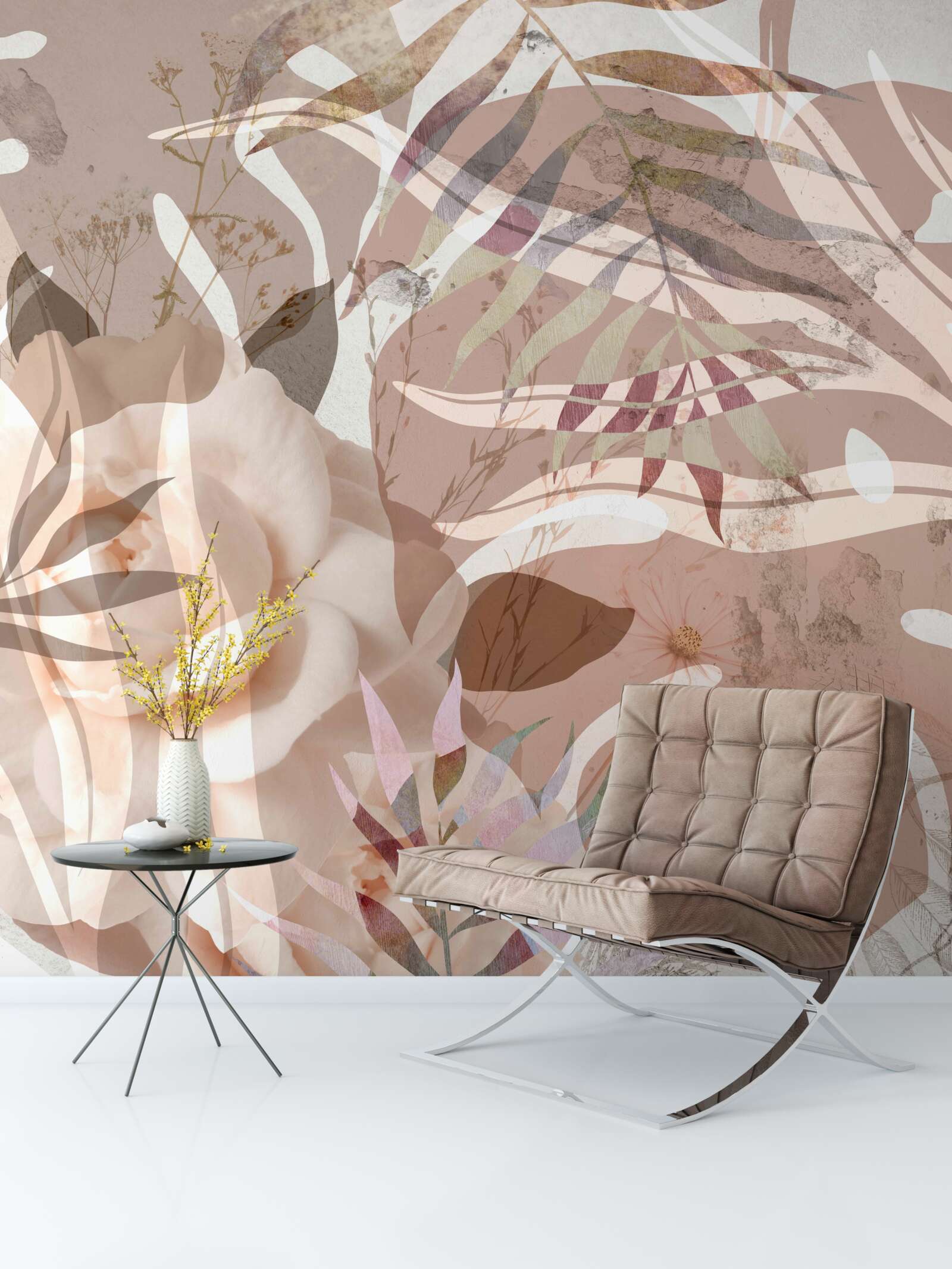 Fotobehang diversiteit van tropisch gebladerte