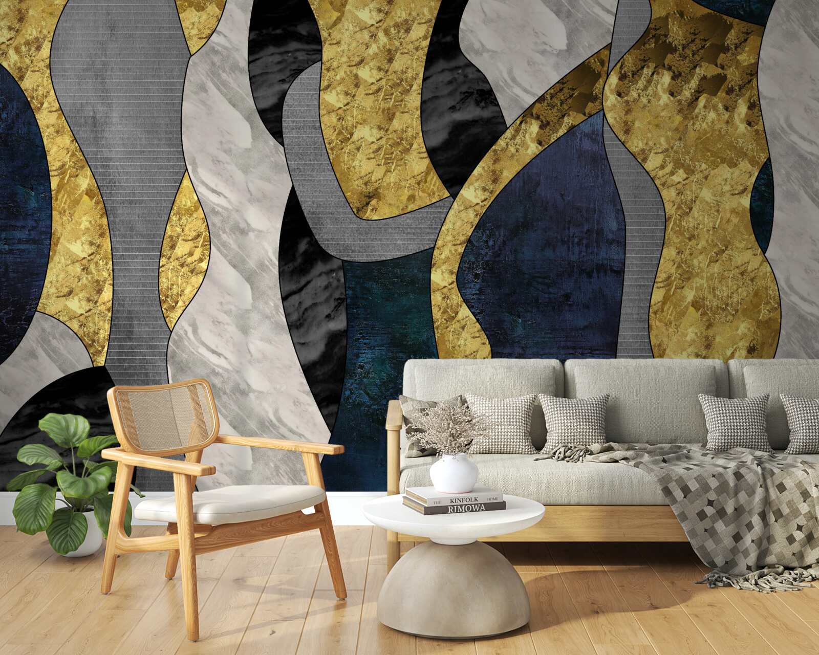 Fotobehang vrouw in vloeibaar element