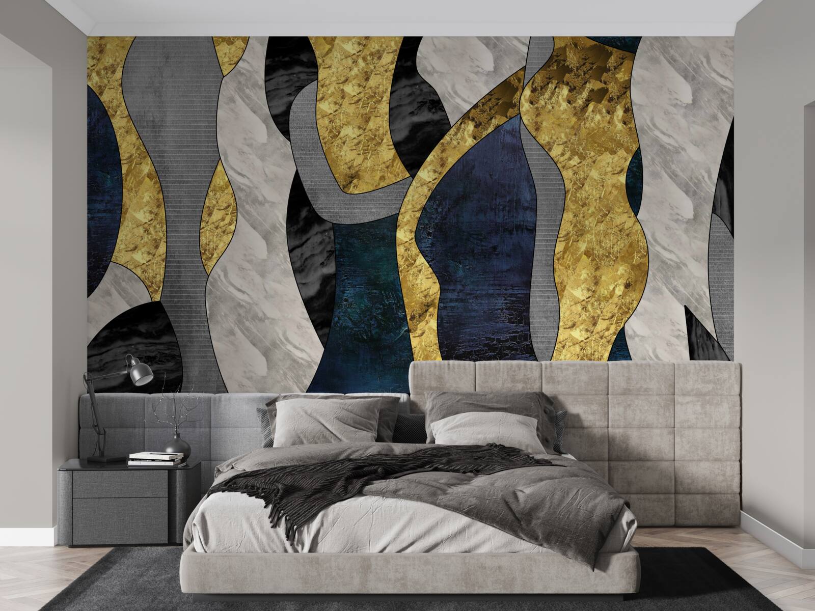 Fotobehang vrouw in vloeibaar element