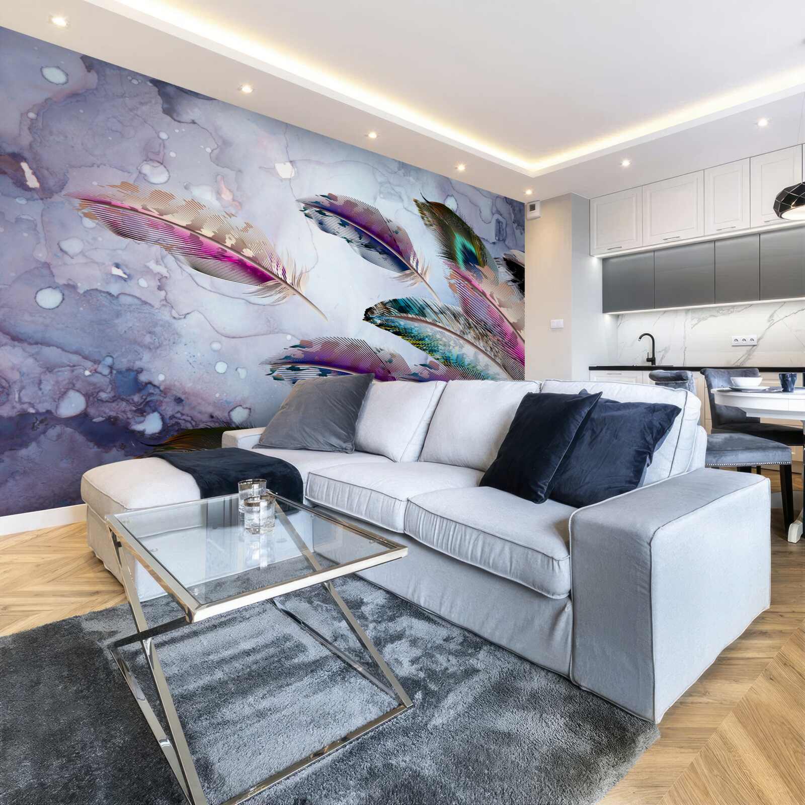 Fotobehang het verenkleed van de magische vogel