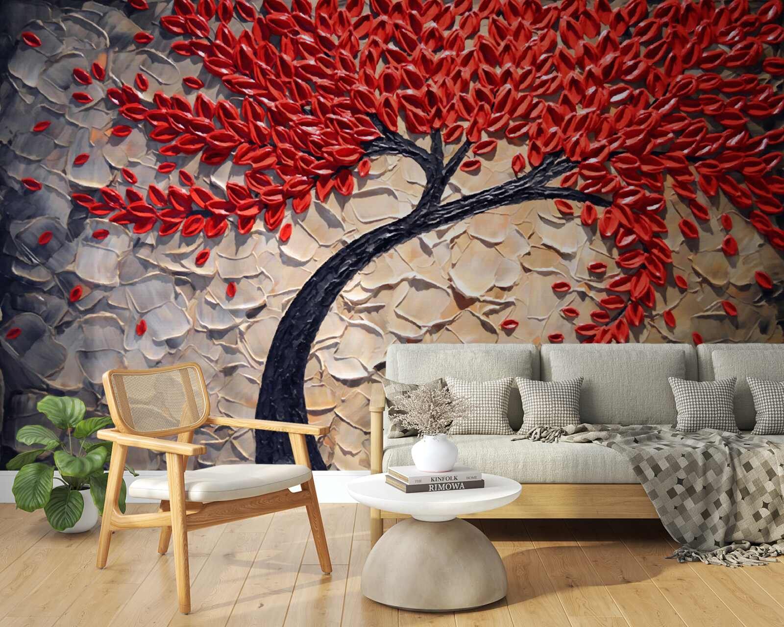 Fotobehang prachtige mahonieboom in volle bloei