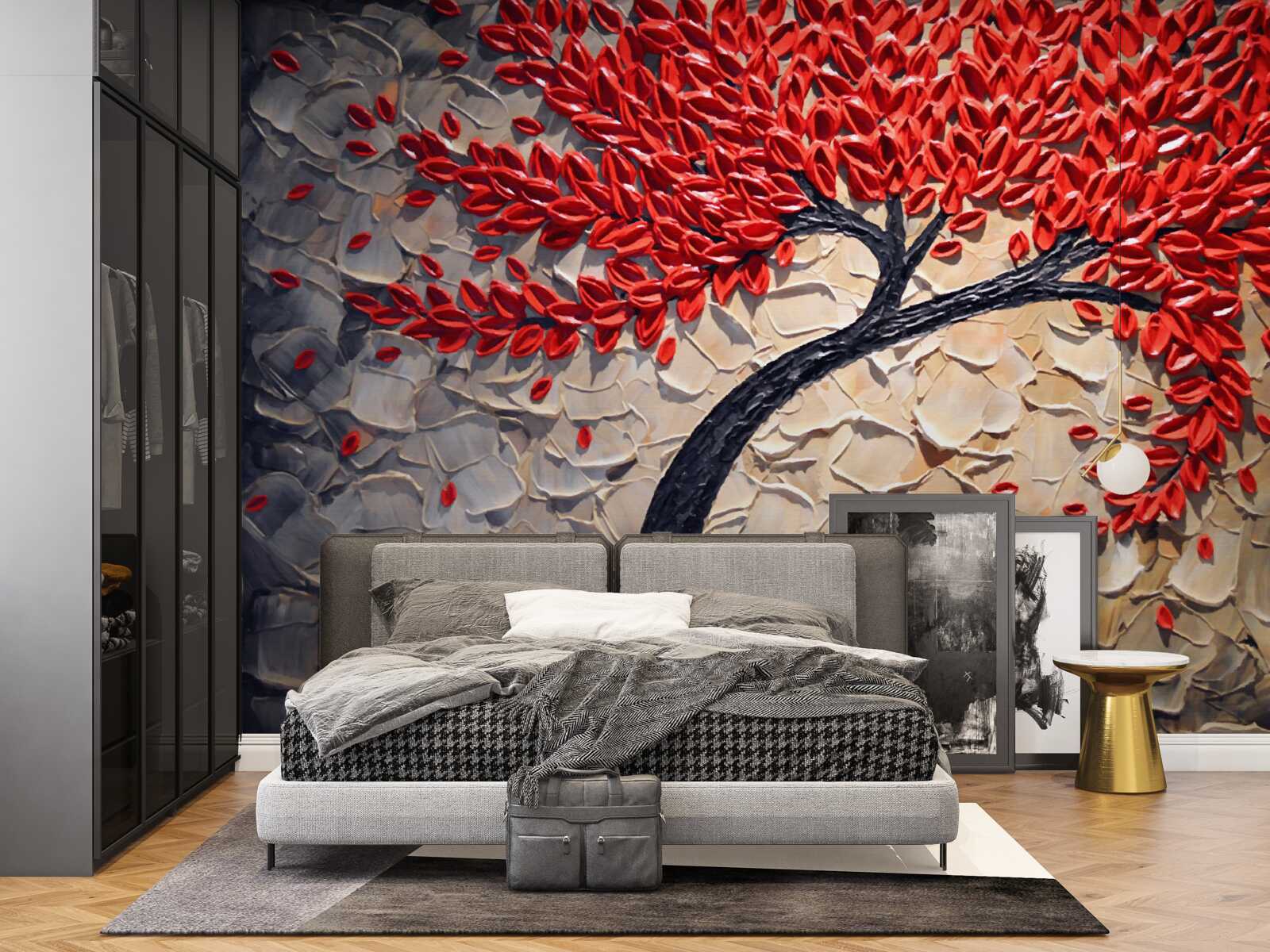 Fotobehang prachtige mahonieboom in volle bloei