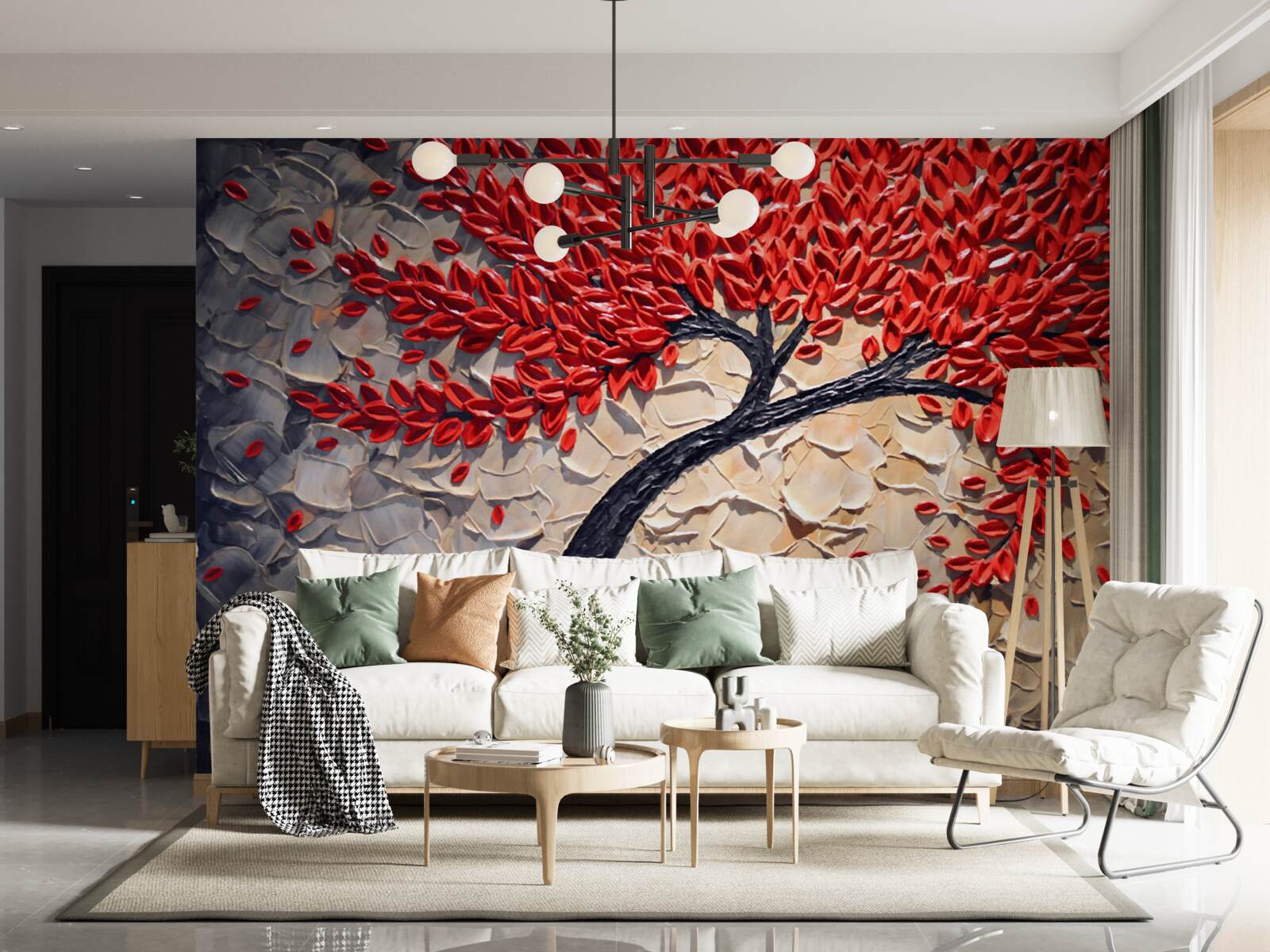 Fotobehang prachtige mahonieboom in volle bloei