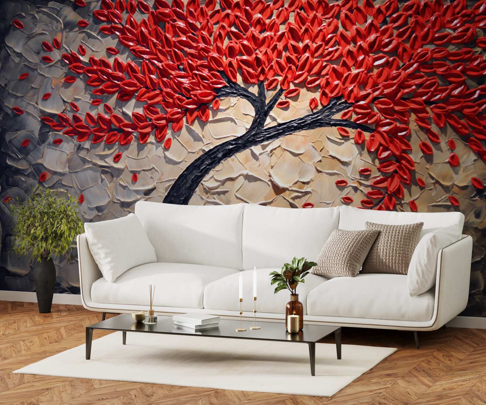 Fotobehang prachtige mahonieboom in volle bloei