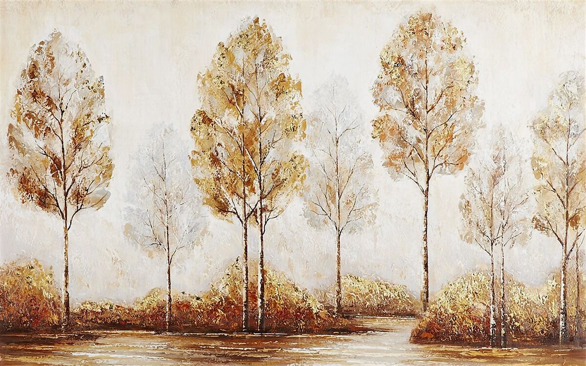 Fotobehang beeld van een bos in de herfst