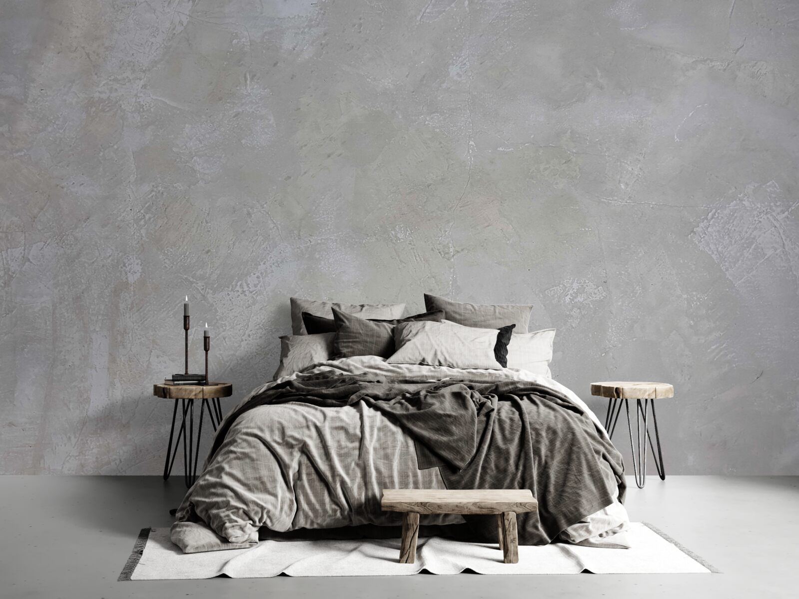 Fotobehang zilvergrijze achtergrond