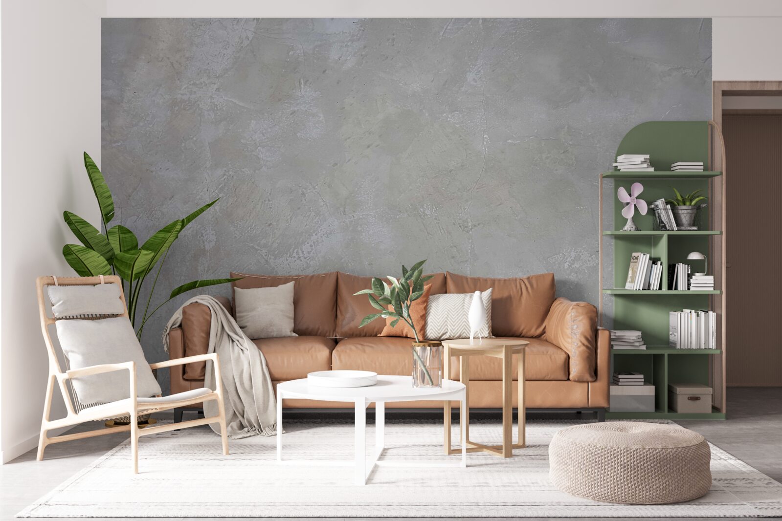 Fotobehang zilvergrijze achtergrond