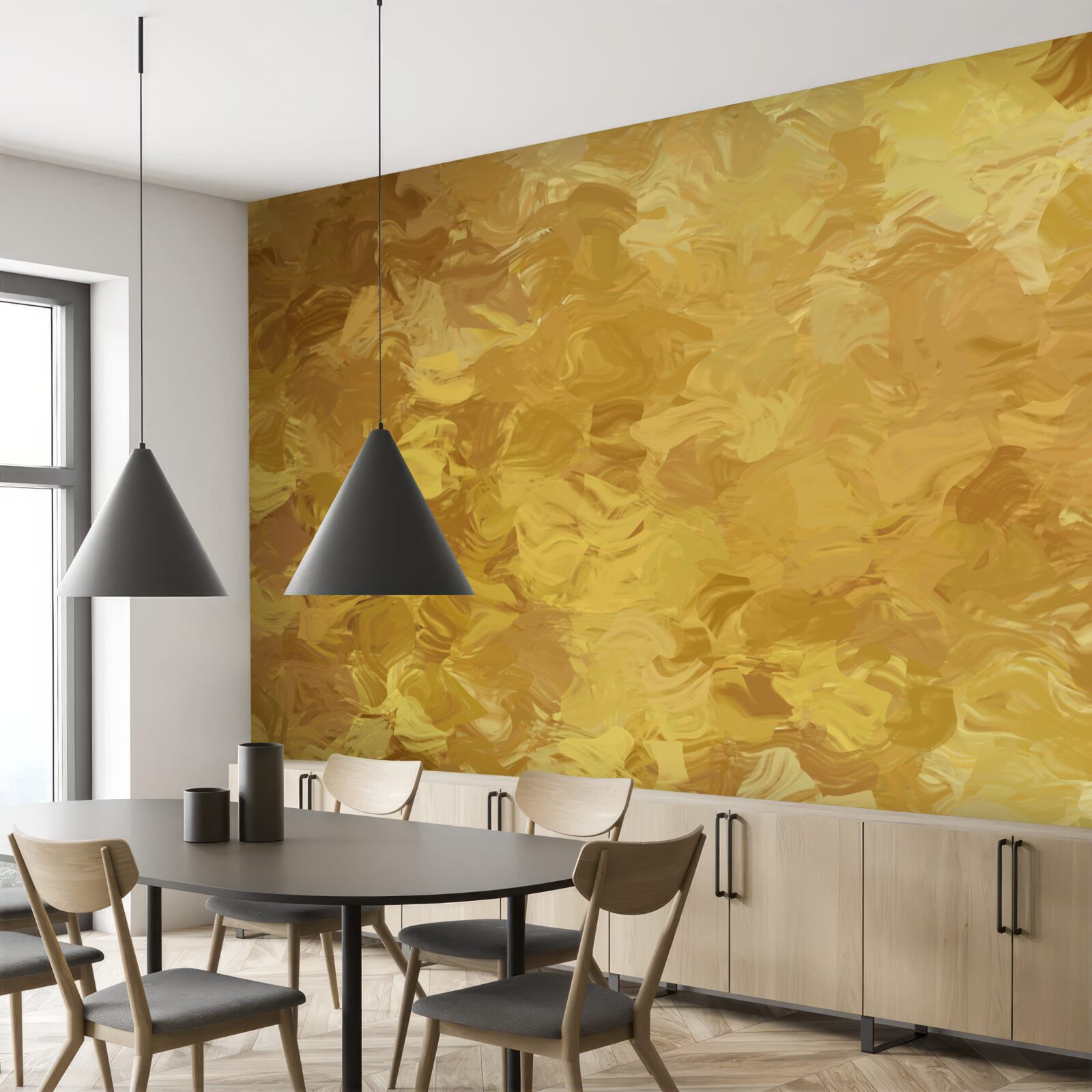 Fotobehang achtergrond met gouden textuur