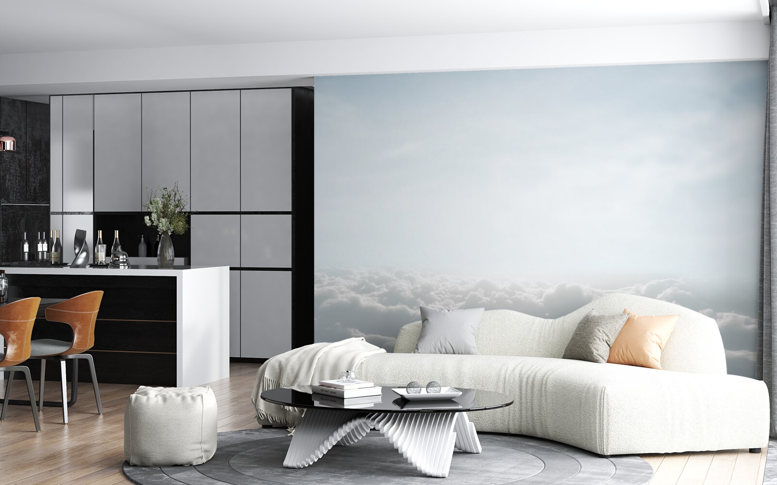 Fotobehang hemelhoogten}}