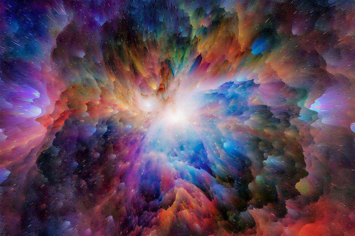 Fotobehang galactische bewolking