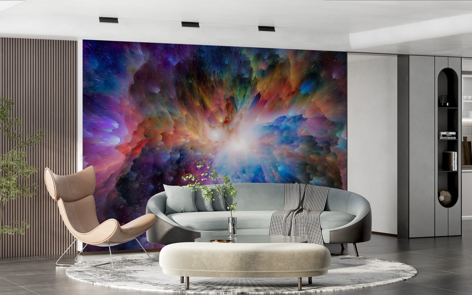 Fotobehang galactische bewolking