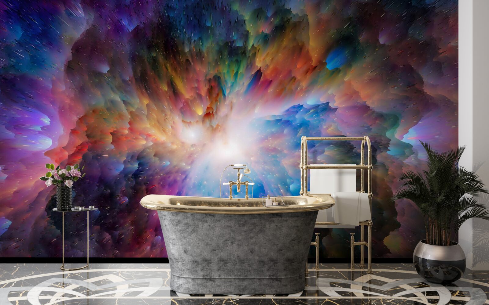 Fotobehang galactische bewolking