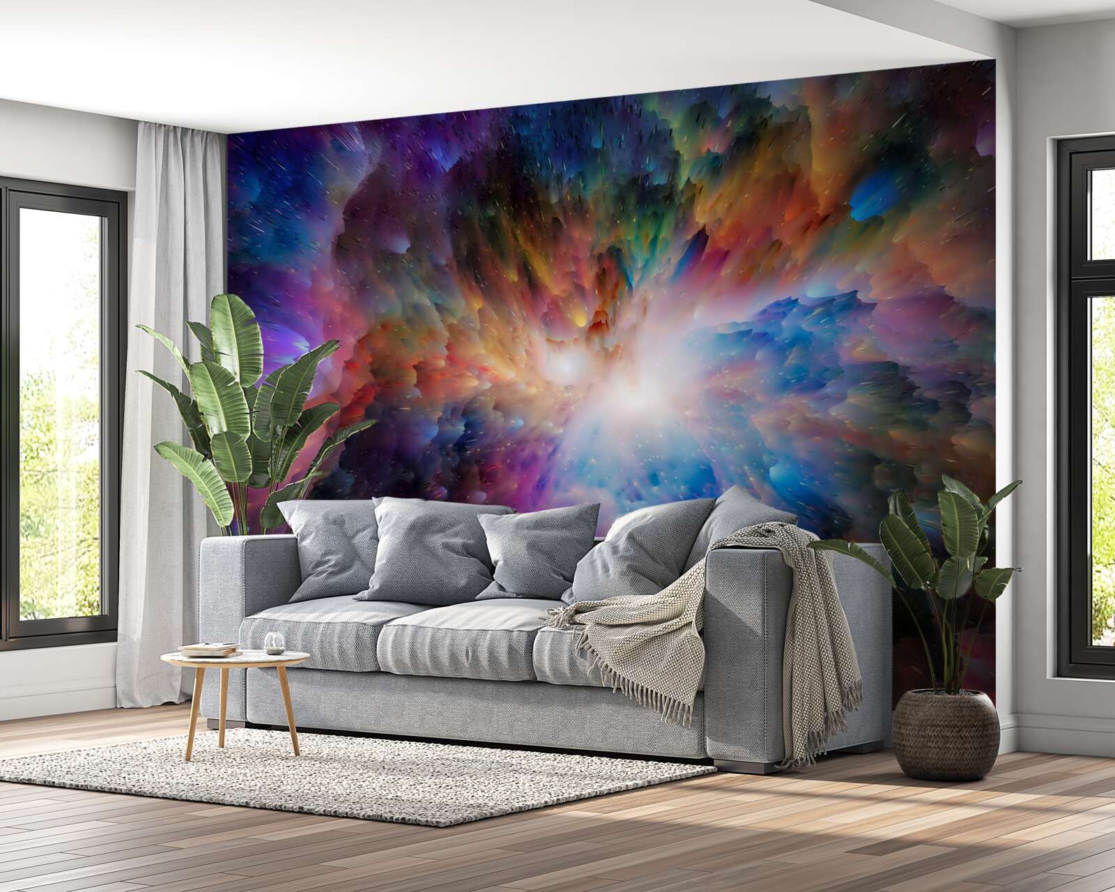 Fotobehang galactische bewolking