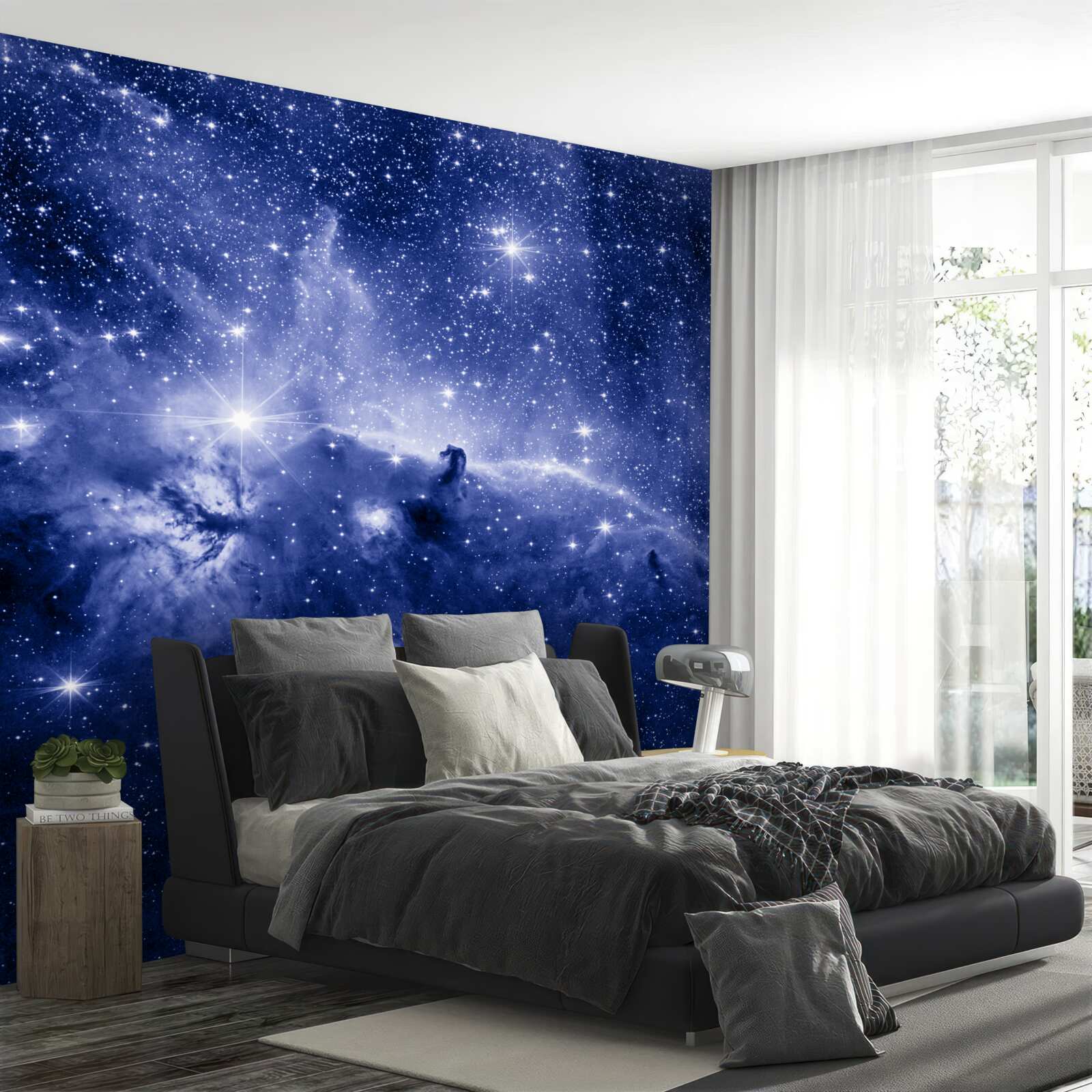 Fotobehang een nacht vol kosmische sterren