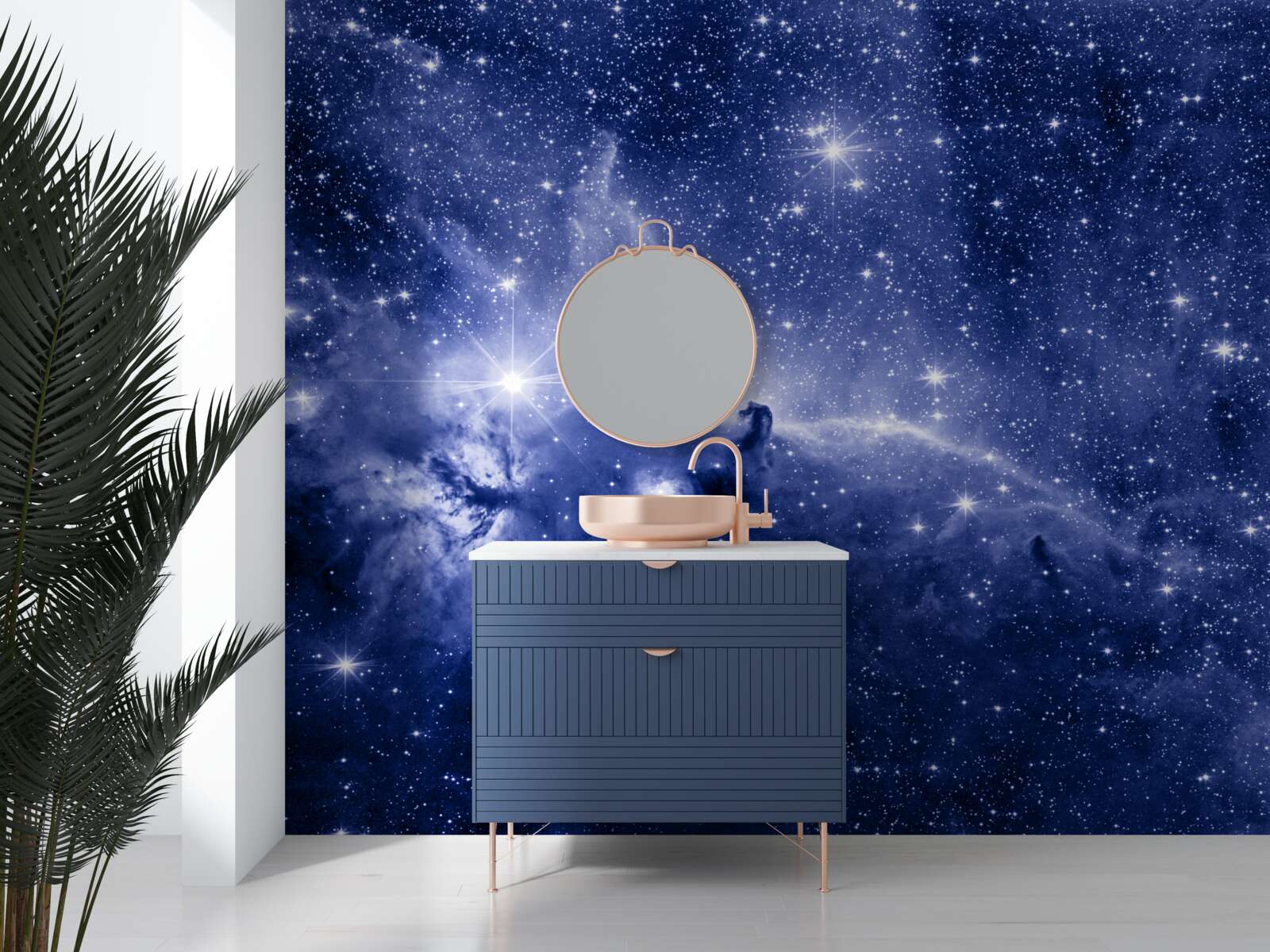 Fotobehang een nacht vol kosmische sterren