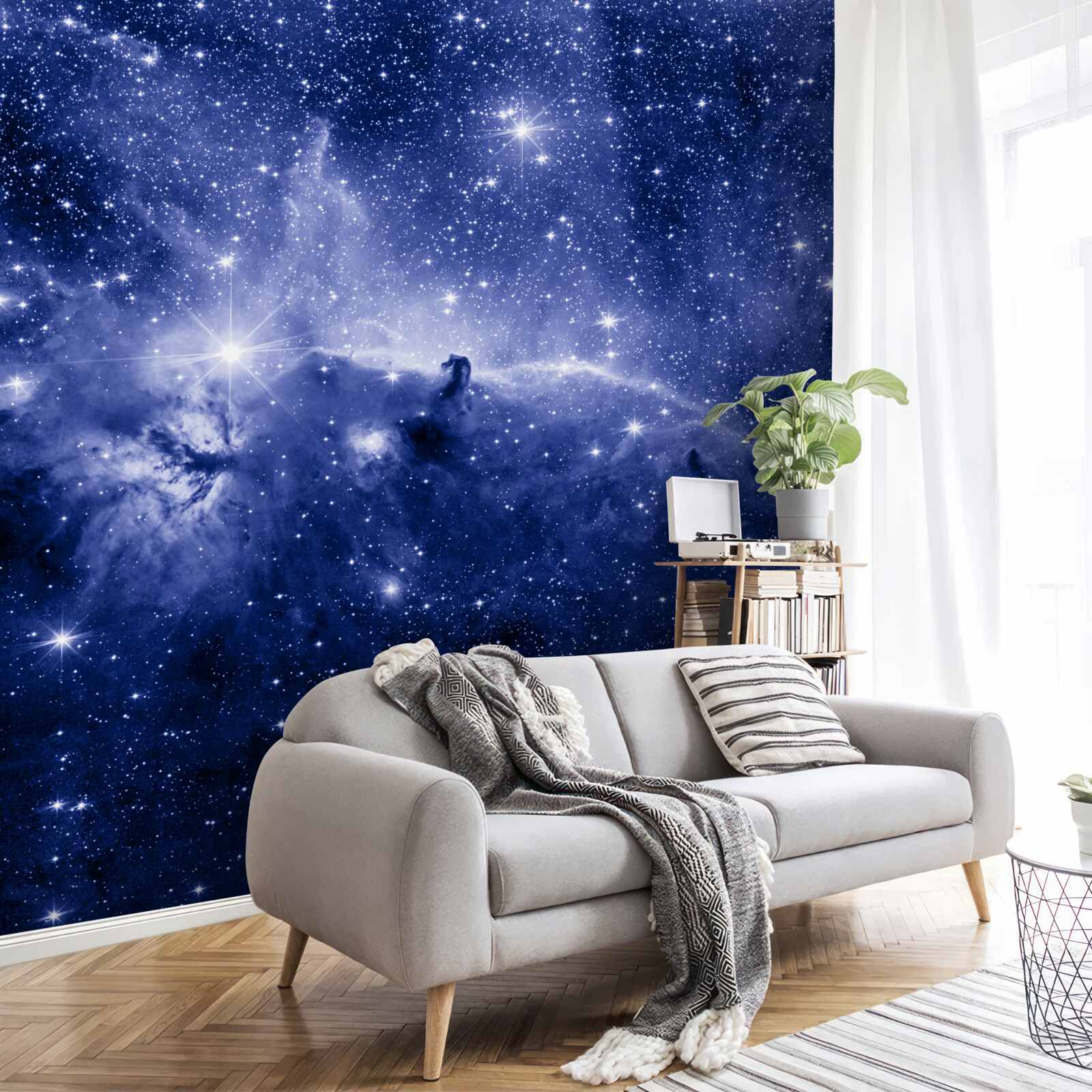 Fotobehang een nacht vol kosmische sterren
