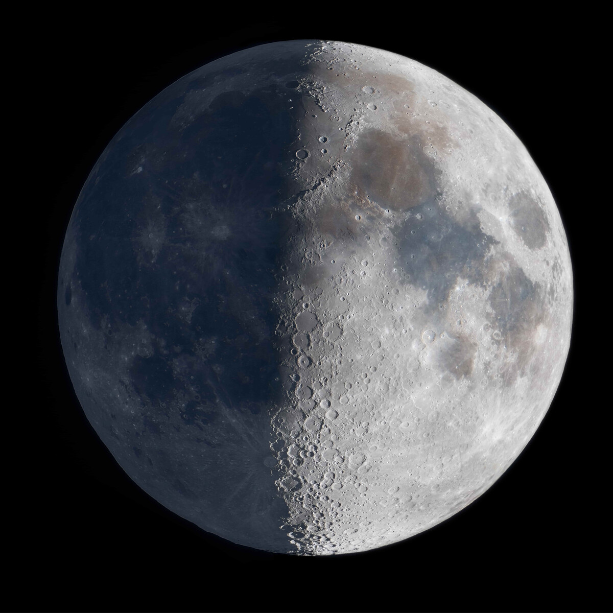 Fotobehang dagen en nachten op de maan