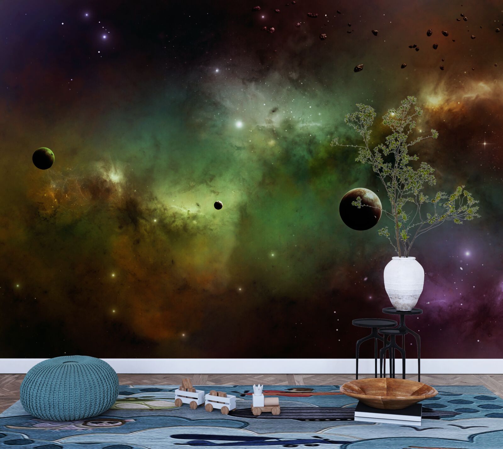 Fotobehang een uniek veelkleurig universum