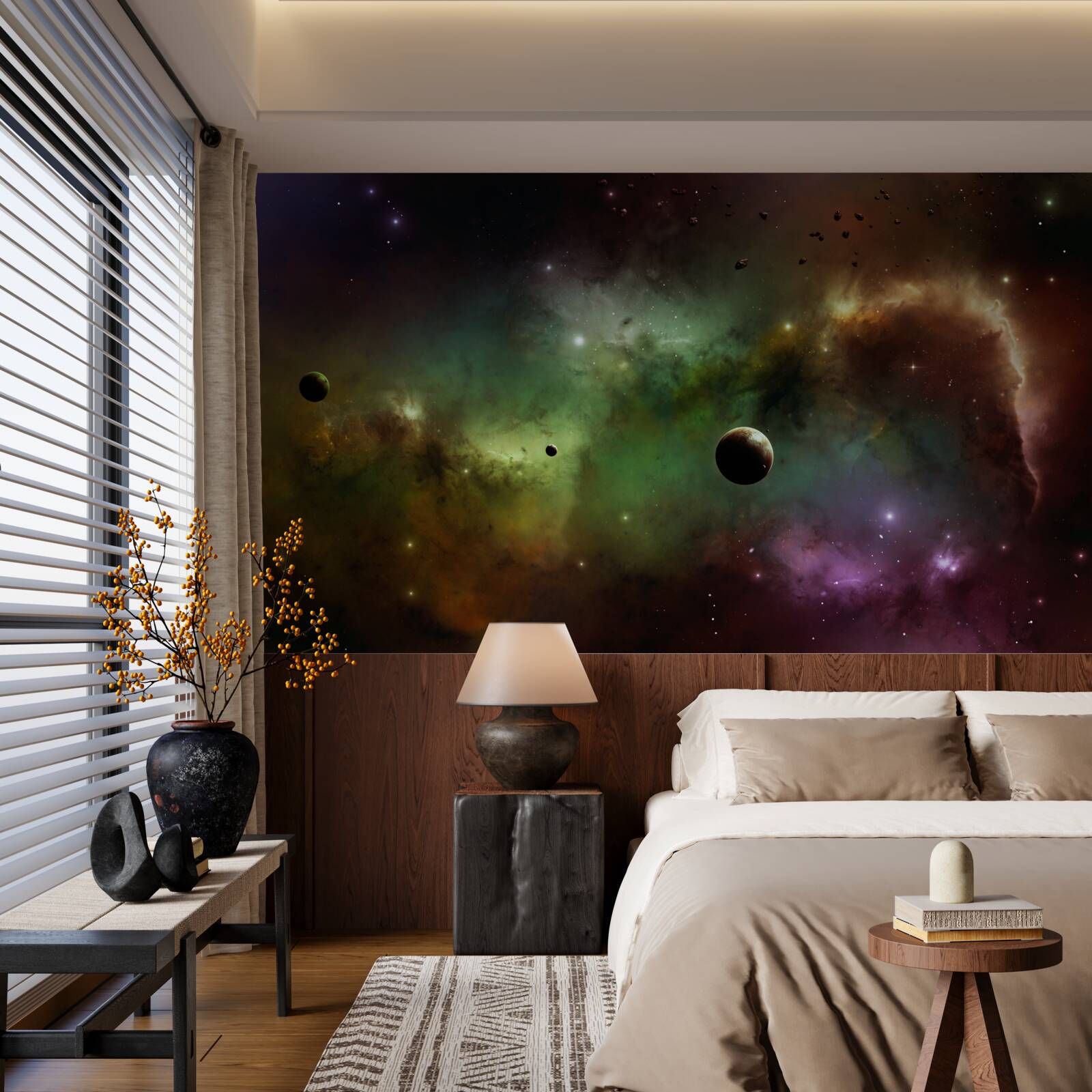 Fotobehang een uniek veelkleurig universum