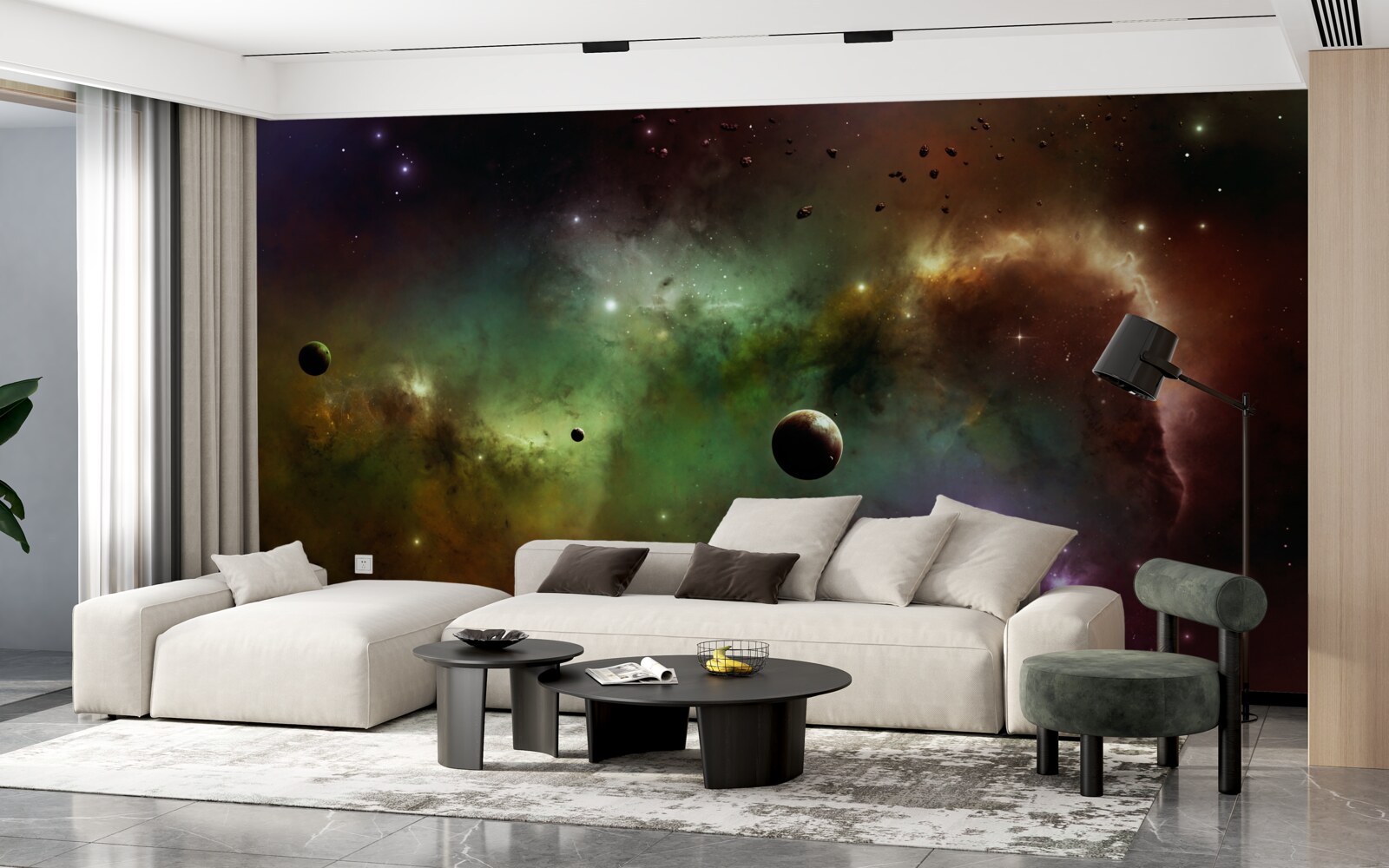 Fotobehang een uniek veelkleurig universum