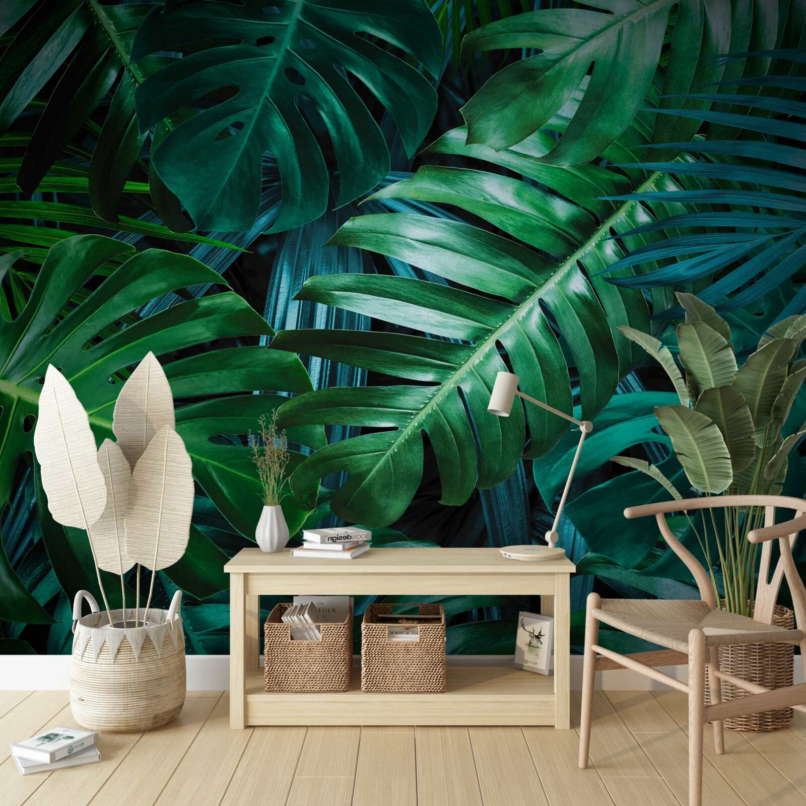 Fotobehang de intensiteit van de groentinten van het regenwoud