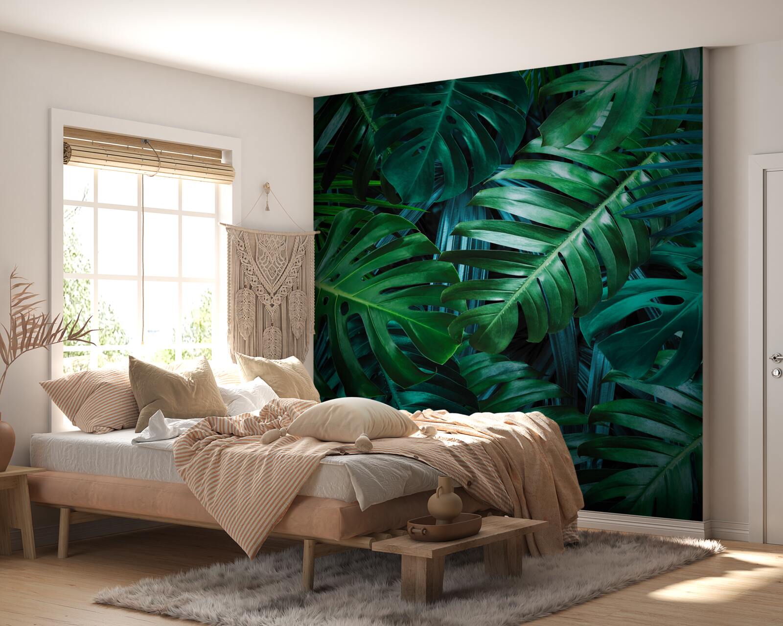 Fotobehang de intensiteit van de groentinten van het regenwoud