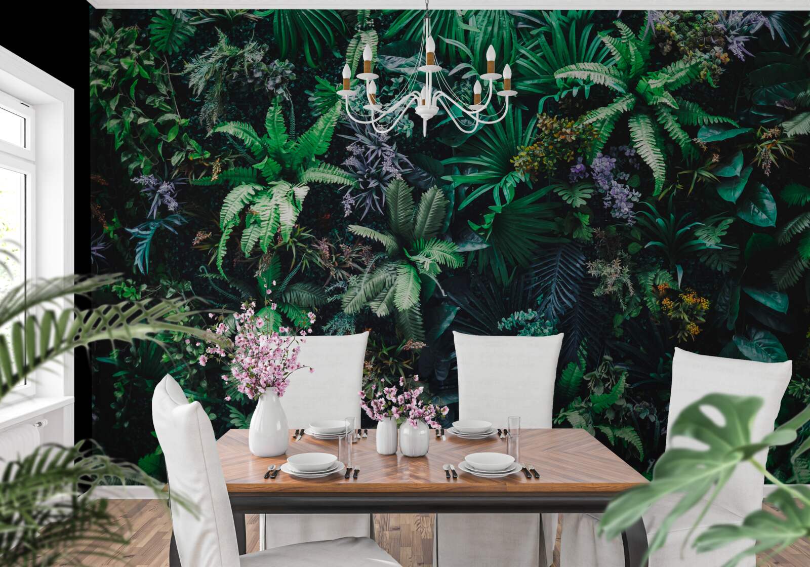 Fotobehang flora en fauna van tropische bossen