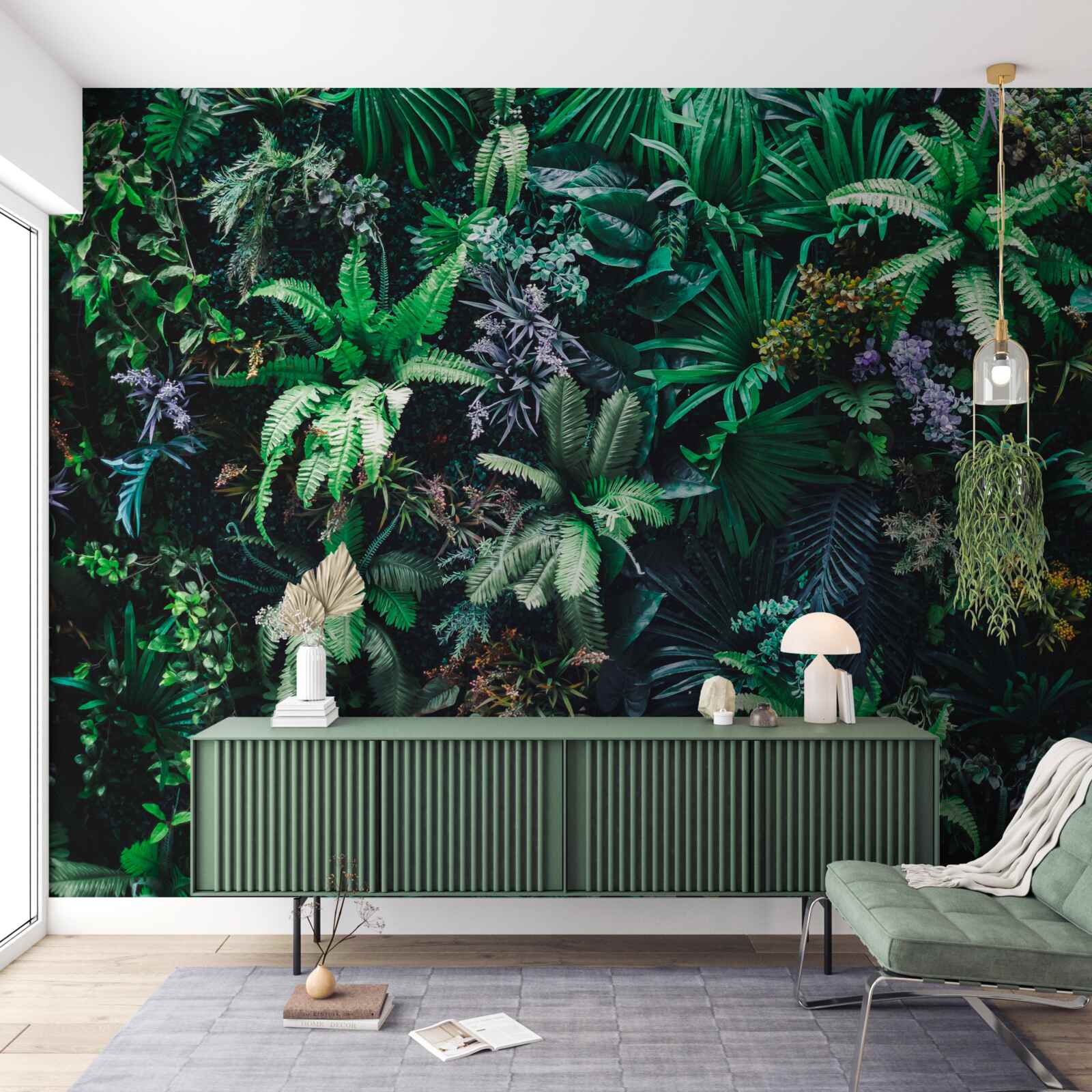 Fotobehang flora en fauna van tropische bossen